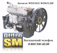Запчасти на двигатель WEICHAI WD615.220